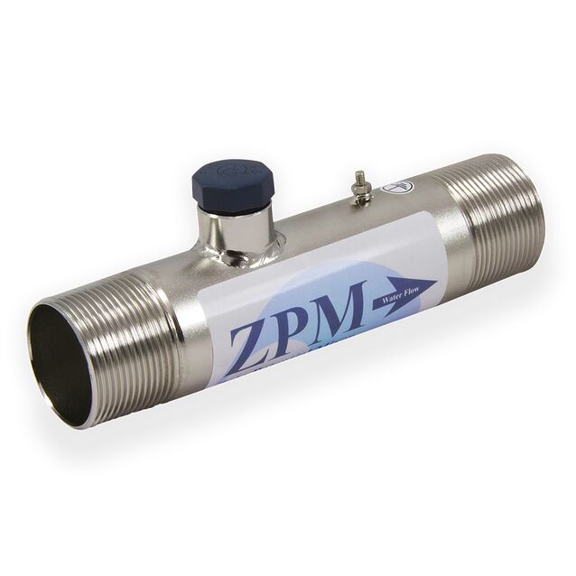 Статический миксер для кавитации воды Dryden Aqua 30001. «Zeta Potential Mixer» ZPM, DN 40-2 (2 лопасти), Ø 1.5 дюйма, длина 195 мм, 10-15 м³/час