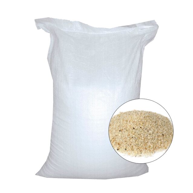 Песок колотый кварцевый, фракция 1.0 - 2.0 мм, мешок 25 кг