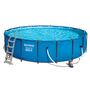 Каркасный бассейн Bestway 56462 «Steel Pro Max», фильтр картриджный, лестница, тент, размер 549 × 122 см