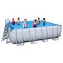 Каркасный бассейн Bestway 56626 «Power Steel», фильтр картриджный, подложка, лестница, тент, размер 488 × 122 см