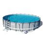 Каркасный бассейн Bestway 56675 «Power Steel», фильтр картриджный, подложка, лестница, тент, размер 610 × 122 см