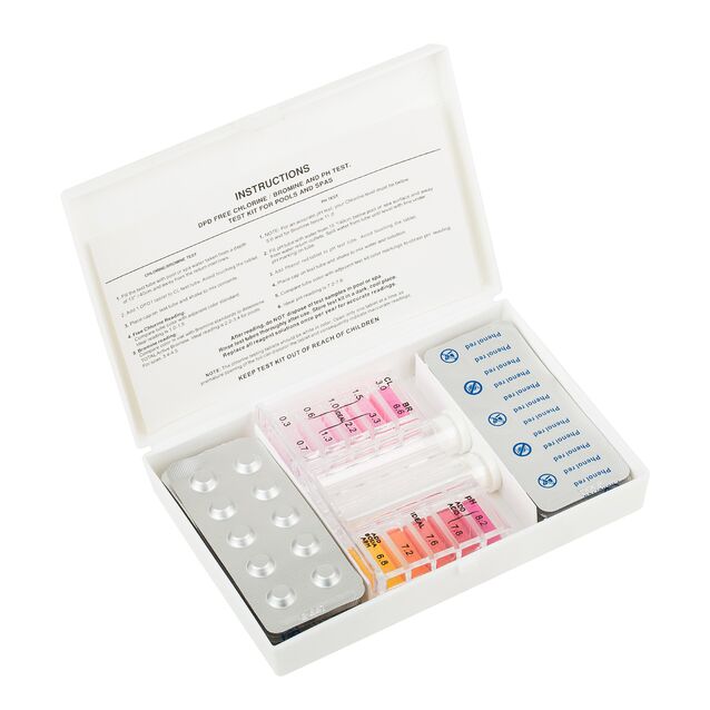 Тестовый набор AquaDoctor Cl/pH, таблеточный комплекс для определения уровня pH воды и свободного хлора