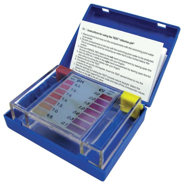 Тестовый набор Kokido K020BU. Таблеточный комплекс для определения уровня pH воды, брома и свободного хлора Cl