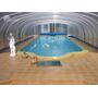 Композитный бассейн Franmer Prime ЛЕ МАН, размер 10.9 × 3.7 × 1.26-1.64 м, объём 42 м³