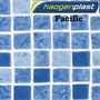 Плёнка Haogenplast «Printed Range» Pacific, размытая мозаика, рулон 1.65 × 25 метров