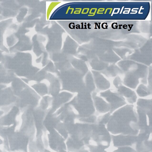 Плёнка Haogenplast «Printed Range» Galit NG Grey, серый мрамор, рулон 1.65 × 25 метров