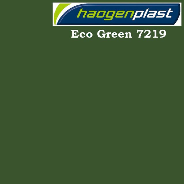 Плёнка Haogenplast «Unicolors» Eco Green 7219, тёмно-зелёная, рулон 1.65 × 25 метров