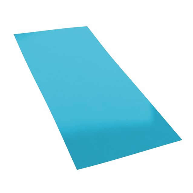 Металлический лист ПВХ профильный Elbtal Plastics 2100063 ELBE Blue синий, толщина 1.2 мм, 2000 × 1000 мм