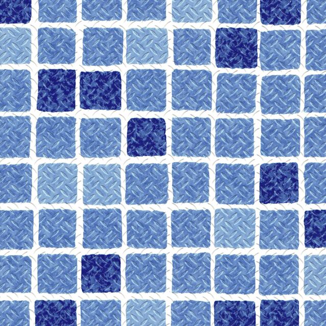 Плёнка Elbtal Plastics 2001239 ELBE Non-Slip Mosaic Blue, противоскользящая, рулон 1.65 × 10 метров