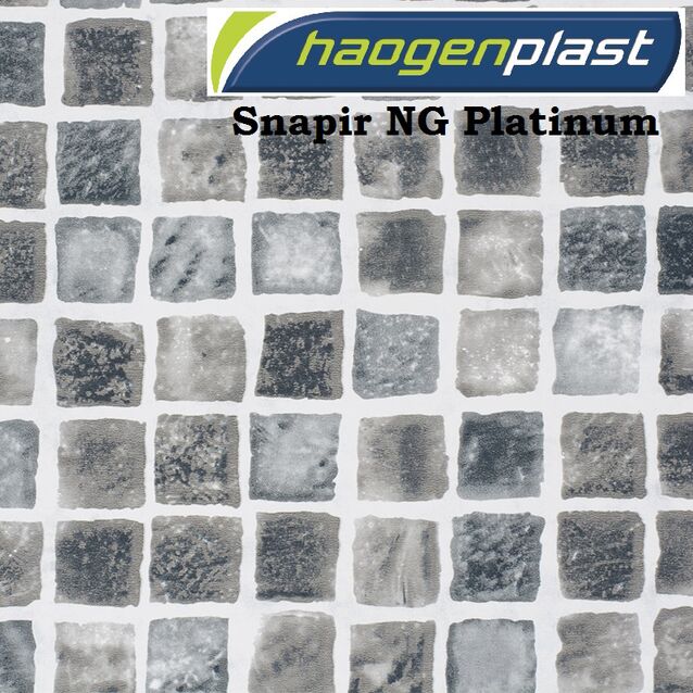 Плёнка Haogenplast PRINT NEW GENERATION Snapir Platinum, серая, рулон 1.65 × 25 м