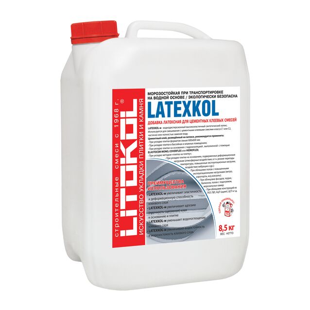 Латексная добавка Litokol LATEXKOL-м, 8.5 кг