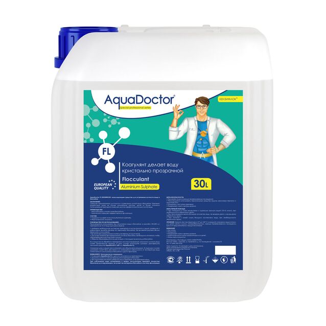 Флокулянт жидкий AquaDoctor FL, 30 литров, коагулянт против мутной воды