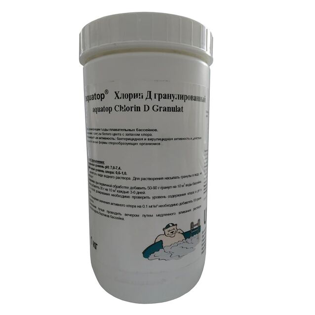 Хлорин Д гранулированный (органический) Aquatop 3020110741, 56%, 1 кг