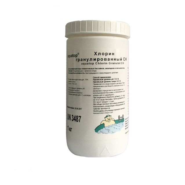 Хлорин CH гранулированный (неорганический) 70% Aquatop 3020113740, 1 кг